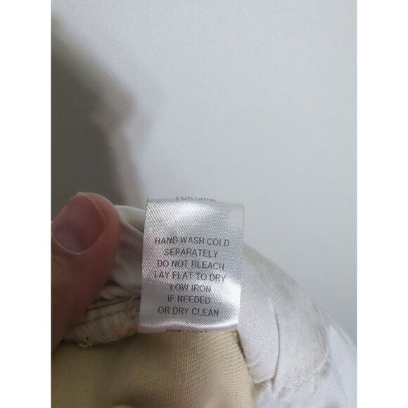 Flower Power Womens Wide Leg Pants High Rise Hippie Bohemian 70s Daisy Large - Picture 9 of 10